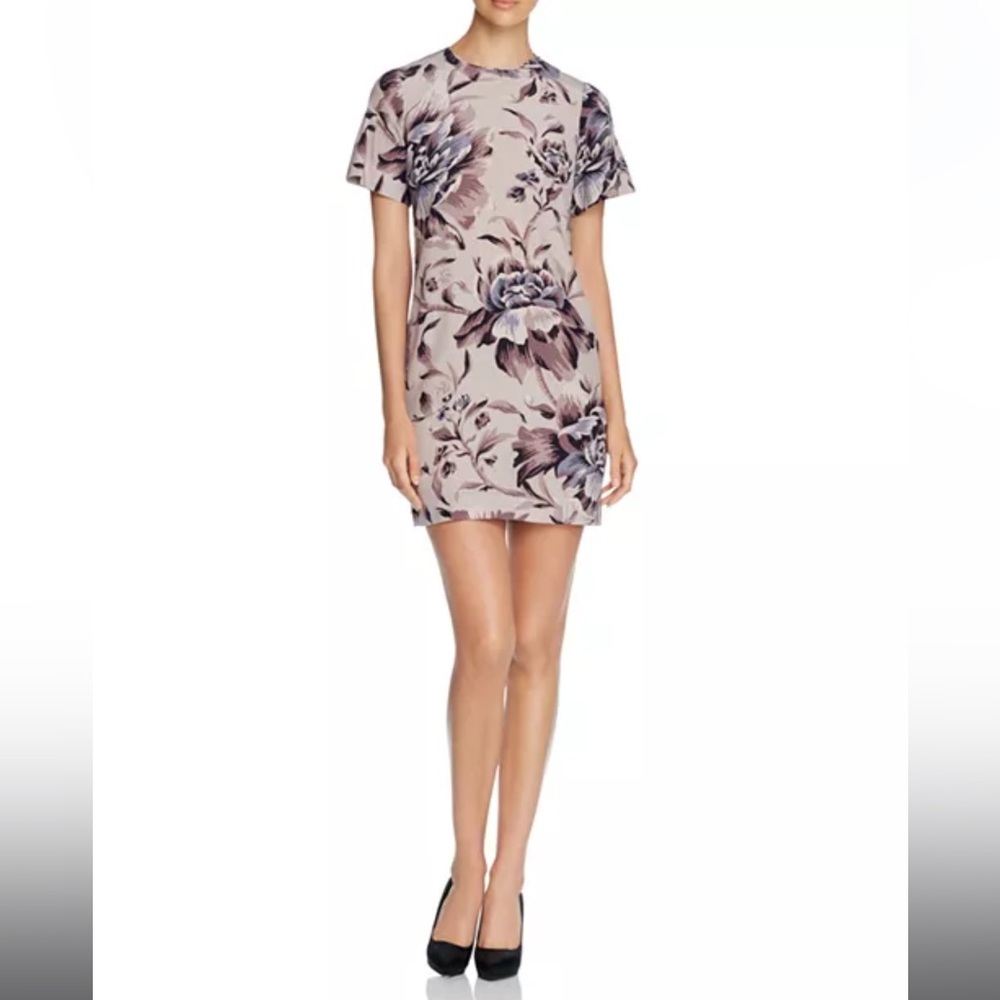 Burberry Anthia Floral Silk Bell Sleeve Dress Size 4